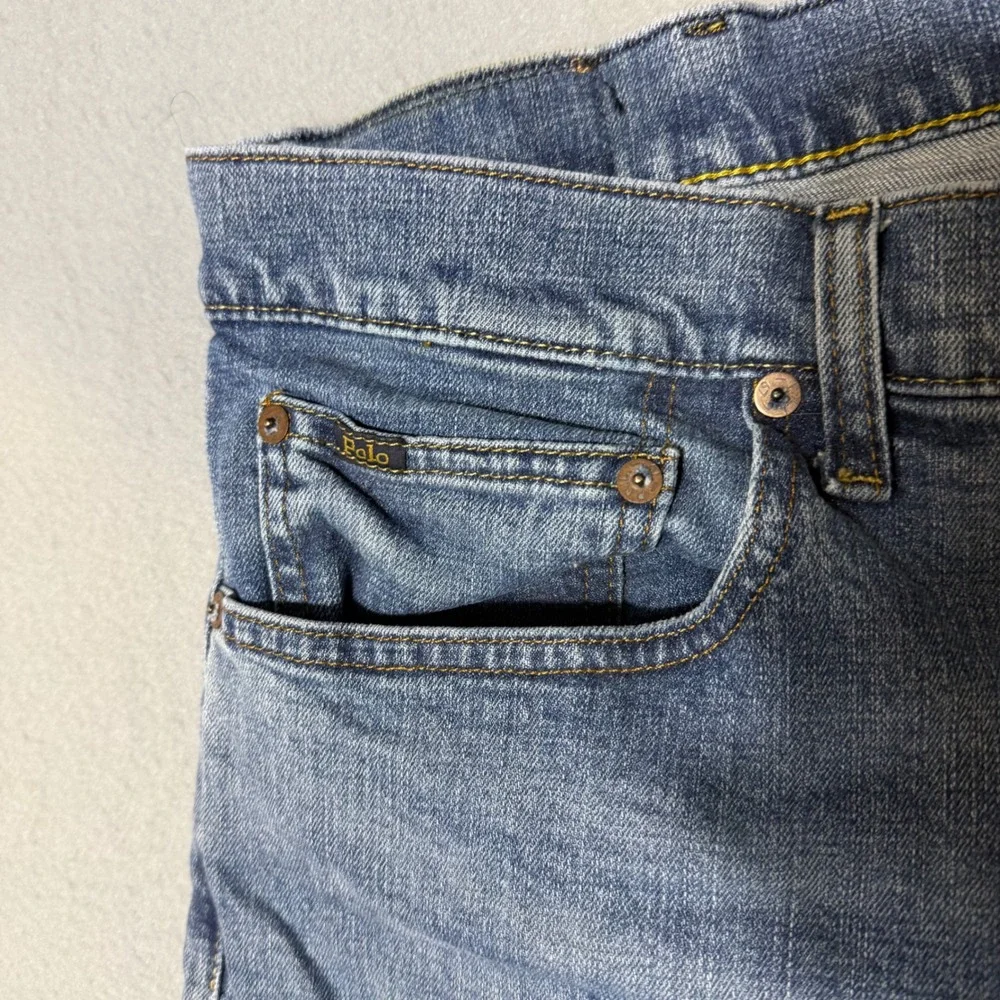 Polo Ralph Lauren‎ Hampton Relaxed Straight Men Jeans 38x30 Blue Excellent Denim